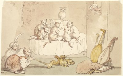 Katzen und Affen von Thomas Rowlandson