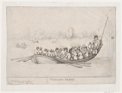 Chelsea Reach, 1799 von Thomas Rowlandson