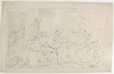 Kindheit: Der erste Lehrer, aus Der Tanz des Lebens, 1. September 1817 von Thomas Rowlandson