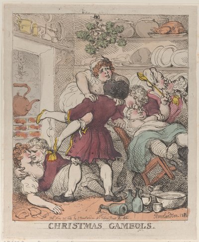 Weihnachtsspiele, 30. November 1812 von Thomas Rowlandson