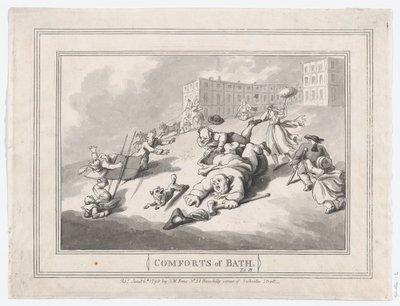 Komfort von Bath, Tafel 12, 6. Januar 1798 von Thomas Rowlandson