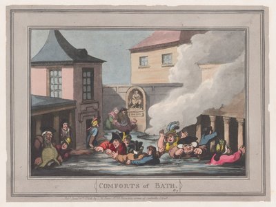 Annehmlichkeiten von Bath, Platte 7, 6. Januar 1798 von Thomas Rowlandson