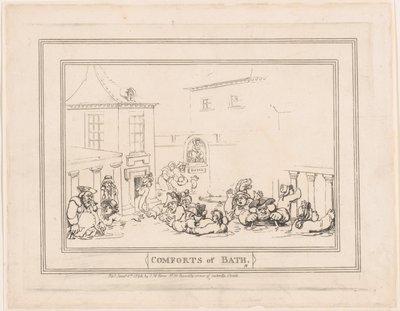 Komfort von Bath, Platte 7, 6. Januar 1798 von Thomas Rowlandson