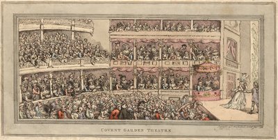 Covent Garden Theatre, veröffentlicht von Henry Brookes, 1786 von Thomas Rowlandson