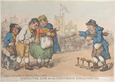 Doncaster Messe oder die fleißigen Yorkshirebites, 1808-18 von Thomas Rowlandson