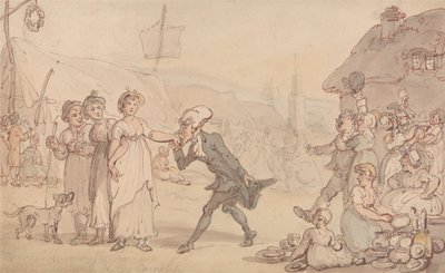Dr. Syntax mit Kitty Cowslip von Thomas Rowlandson