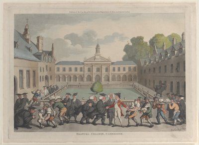 Emanuel College, Cambridge, 31. Oktober 1811 von Thomas Rowlandson