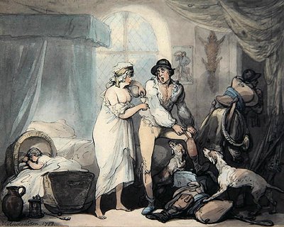 Vier Uhr auf dem Land von Thomas Rowlandson
