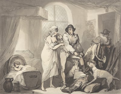 Vier Uhr auf dem Land, ca. 1788-90 von Thomas Rowlandson