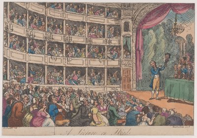 Frontispiz, aus Ein Vortrag über Köpfe von George Alexander Stevens von Thomas Rowlandson