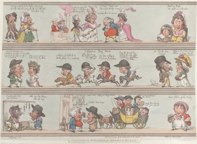 Groteske Bordüren für Räume und Hallen von Thomas Rowlandson