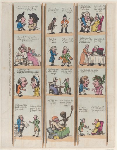 Groteske Ränder für Räume & Hallen, Platte 15, 1799 von Thomas Rowlandson