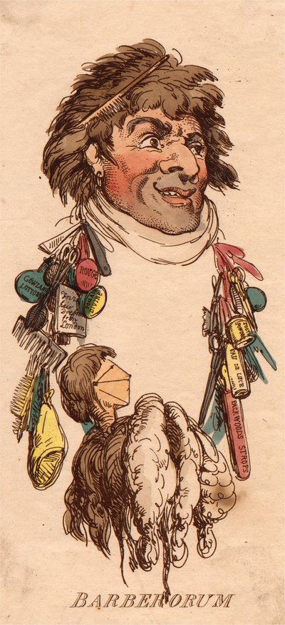 Köpfe: Barberorum von Thomas Rowlandson