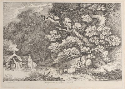 Hengar bei Camelford, Cornwall von Thomas Rowlandson