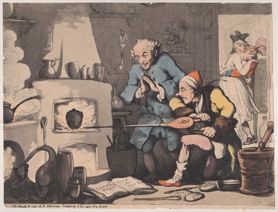 Hocus Pocus, oder Suche nach dem Stein der Weisen, 12. März 1800 von Thomas Rowlandson