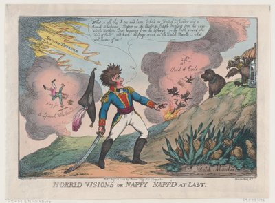 Schreckliche Visionen von Nappy, endlich geschnappt von Thomas Rowlandson