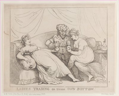 Damen handeln auf eigene Faust von Thomas Rowlandson