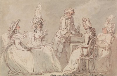 Damen beim Tee von Thomas Rowlandson