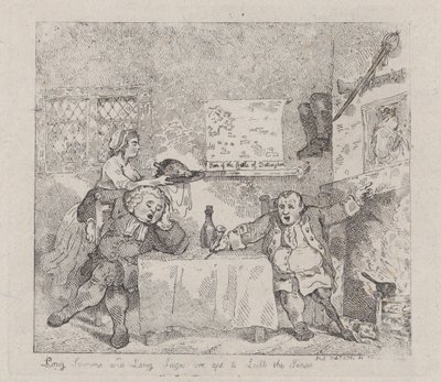 Lange Predigten und lange Belagerungen neigen dazu, die Sinne zu betäuben, 11. Februar 1783 von Thomas Rowlandson
