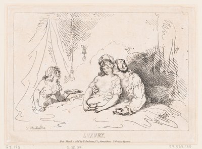 Luxus, 7. März 1786 von Thomas Rowlandson
