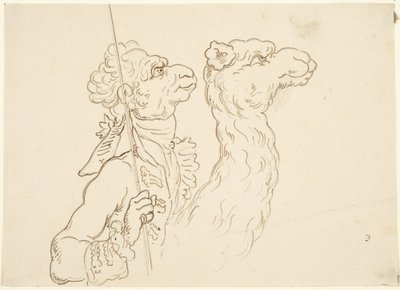 Mann und Kamel von Thomas Rowlandson
