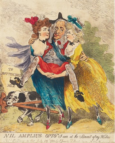 Nil Amplius Opto Ich bin am Gipfel meiner Wünsche, veröffentlicht 1780 von Thomas Rowlandson