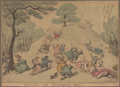 One Tree Hill Greenwich Park von Thomas Rowlandson
