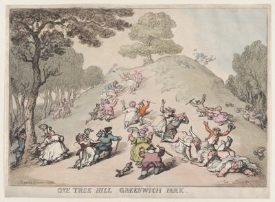 One Tree Hill, Greenwich Park, 1802 von Thomas Rowlandson