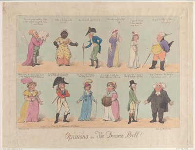 Meinungen zum Scheidungsgesetz!!, 2. Juni 1800 von Thomas Rowlandson