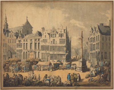 Place de Meir in Antwerpen von Thomas Rowlandson