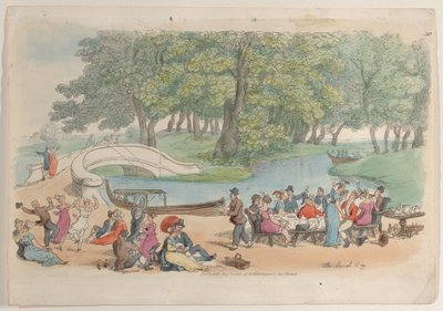 Tafel 30: Der soziale Tag, aus World in Miniature, 1816 von Thomas Rowlandson