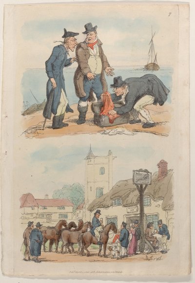 Tafel 7, aus Die Welt im Miniatur, 1816 von Thomas Rowlandson