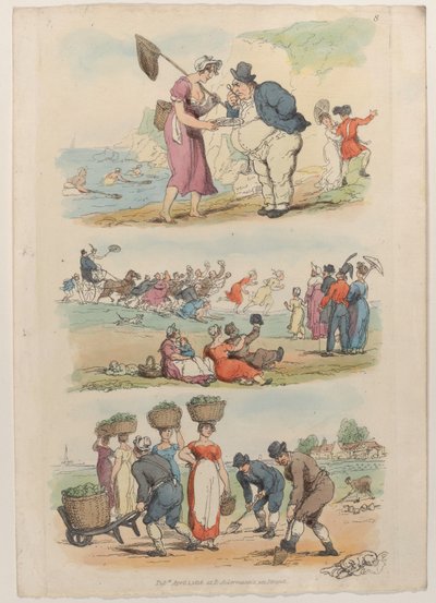 Platte 8, aus Die Welt im Kleinformat, 1816 von Thomas Rowlandson