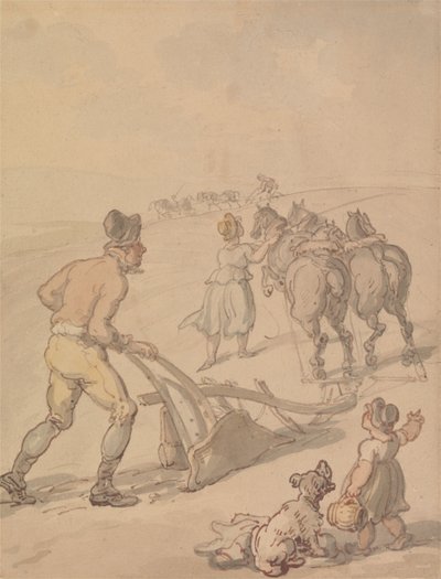 Pflügen von Thomas Rowlandson