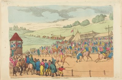 Vorbereitung zum Start von Thomas Rowlandson