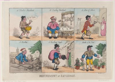 Verfeinerung der Sprache von Thomas Rowlandson