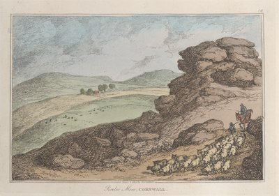Rouler Moor, Cornwall von Thomas Rowlandson