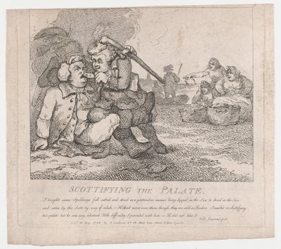 Scottifying the Palate Picturesque Beauties of Boswell, Teil der Erste, 30. Mai 1786 von Thomas Rowlandson