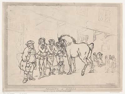 Pferdeverkauf von Thomas Rowlandson