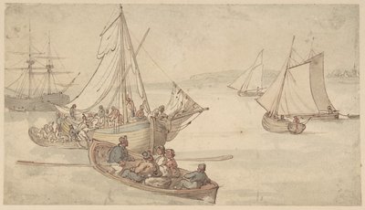 Schiffe und Matrosen von Thomas Rowlandson