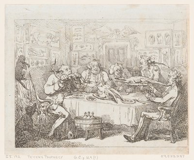 Sir Joseph Banks kurz davor, einen Alligator zu essen 