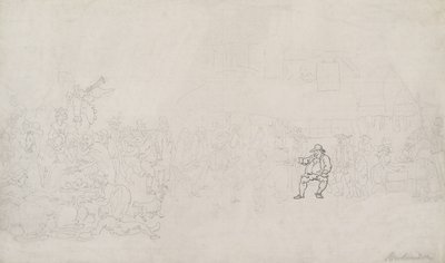 Skizze für Der Werber von Thomas Rowlandson