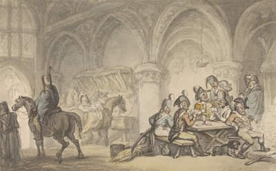 Soldaten beim Zechen in einem Gasthaus von Thomas Rowlandson