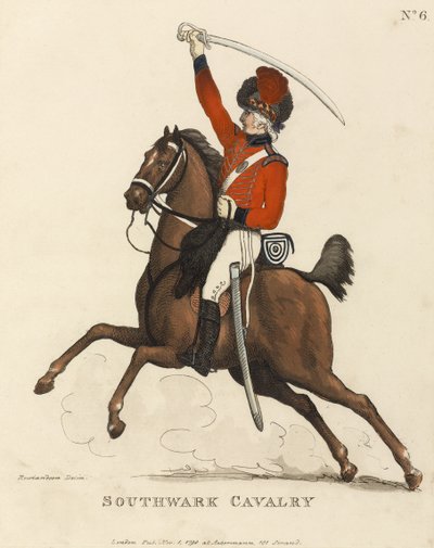 Southwark-Kavallerie, ca. 1799 von Thomas Rowlandson