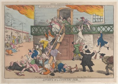 Sport eines Dorffestes, 5. Oktober 1810 von Thomas Rowlandson