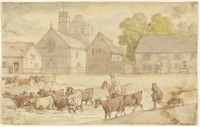 Stanley St. Leonard Kirche, Gloucestershire von Thomas Rowlandson