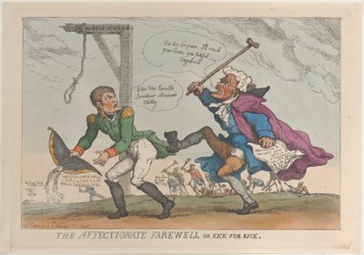 Der liebevolle Abschied, oder Tritt für Tritt von Thomas Rowlandson