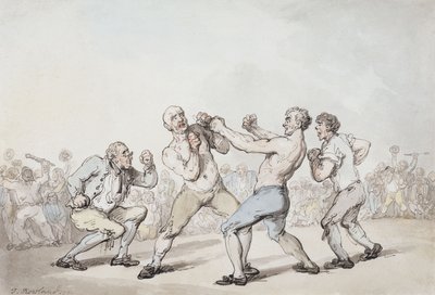 Der Boxkampf von Thomas Rowlandson