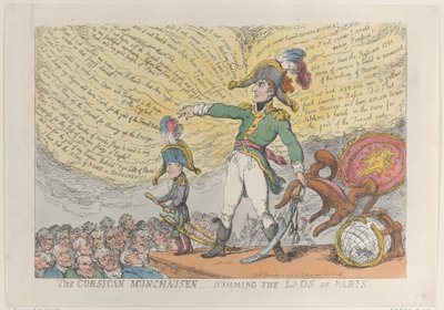 Der korsische Münchhausen - Summen der Jungs von Paris, 4. Dezember 1813 von Thomas Rowlandson