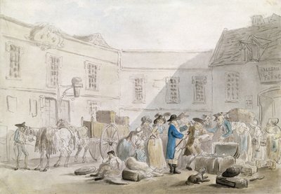 Das Zollhaus in Boulogne von Thomas Rowlandson